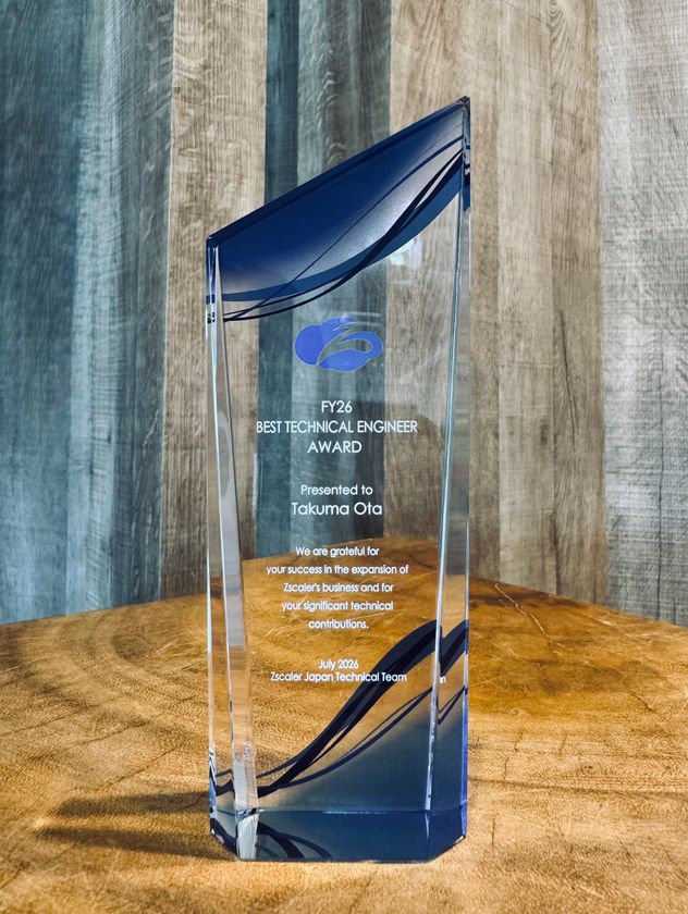 NTTインテグレーション、
ゼットスケーラーの「Best Technical Engineer Award」を
エンジニア1名が受賞　
～協業ビジネス立ち上げから、事業拡大までを牽引～