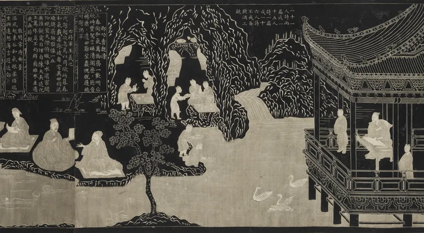 蘭亭図巻(乾隆本)(部分)