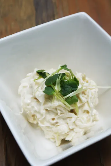 帆立と切干大根のヨーグルトサラダ