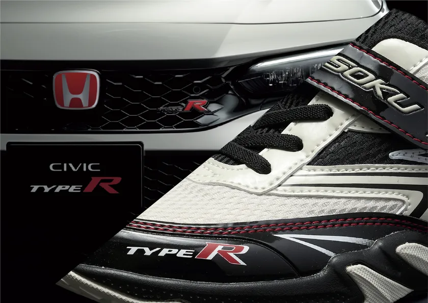 瞬足×Honda 「CIVIC TYPE R」コラボレーションシューズ_ディテール(1)
