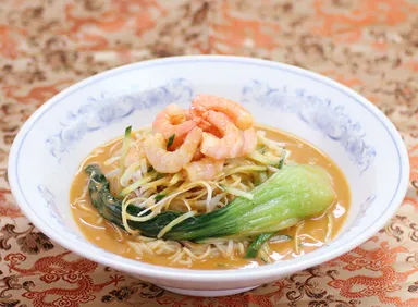 黄金雲丹２．５倍冷し麺　海老トッピング