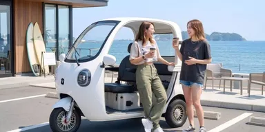 ビベルCOCOモデル　外出先での使用シーン