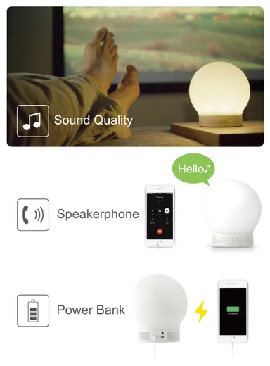 スピーカーフォン、バッテリーチャージャー機能を搭載