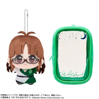 『アイドルマスター』 ちびぐるみ＆ポーチセット～ふたごぼしのつばさ～＆～つみまつよるまち～(秋月律子イメージ)