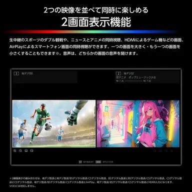 2画面表示機能