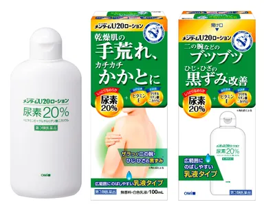 近江兄弟社メンタームU20ローション(左から商品・パッケージ表・パッケージ裏)