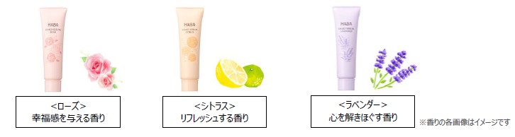 気分に合わせて楽しむ、3つの香りの美容液ハンドケア 『アロマハンド