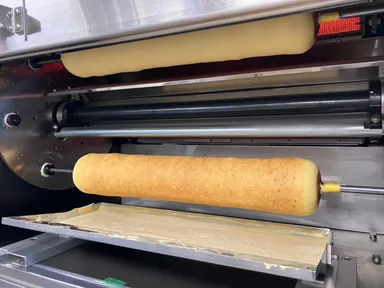 バームクーヘンの焼成