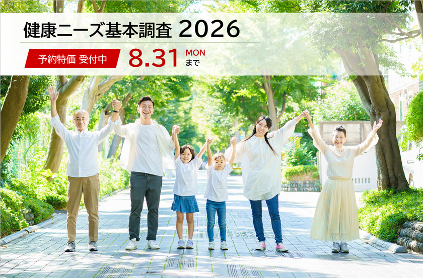 日本能率協会総合研究所
「健康ニーズ基本調査2026」を9月に実施