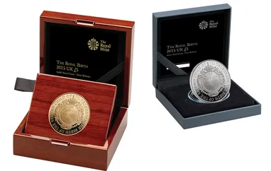 5ポンド金貨・5ポンド銀貨ケース画像