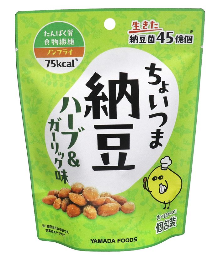 ワインやビールにも合う納豆スナック
「ちょいつま納豆(ハーブ&ガーリック味)」9/1新発売