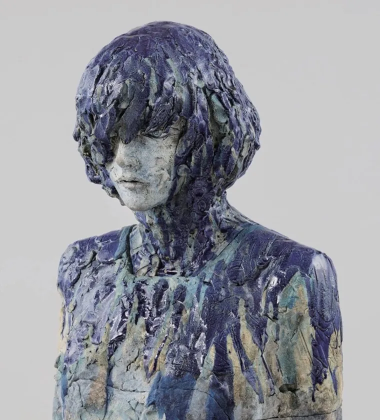 北川 宏人《CU2602-blueブルー》2026年、H214cm、作家蔵