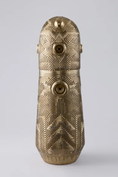金理 有《煌金彩線刻御社宮司入道》H165cm、作家蔵