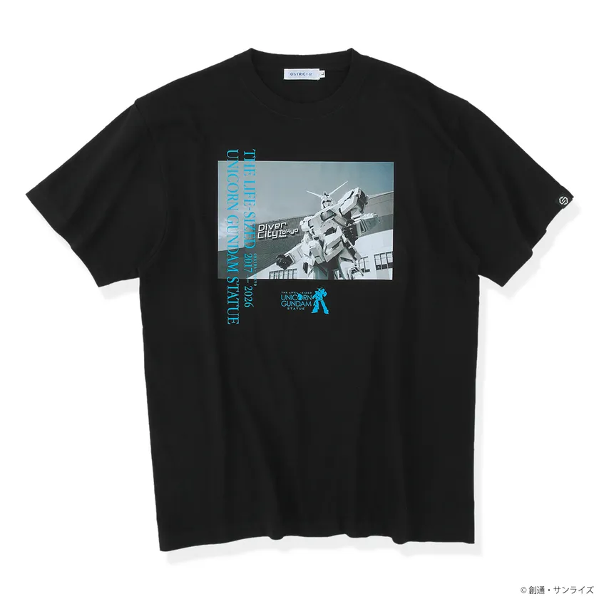(2)STRICT-G 実物大ユニコーンガンダム立像 フォトTシャツモノトーン