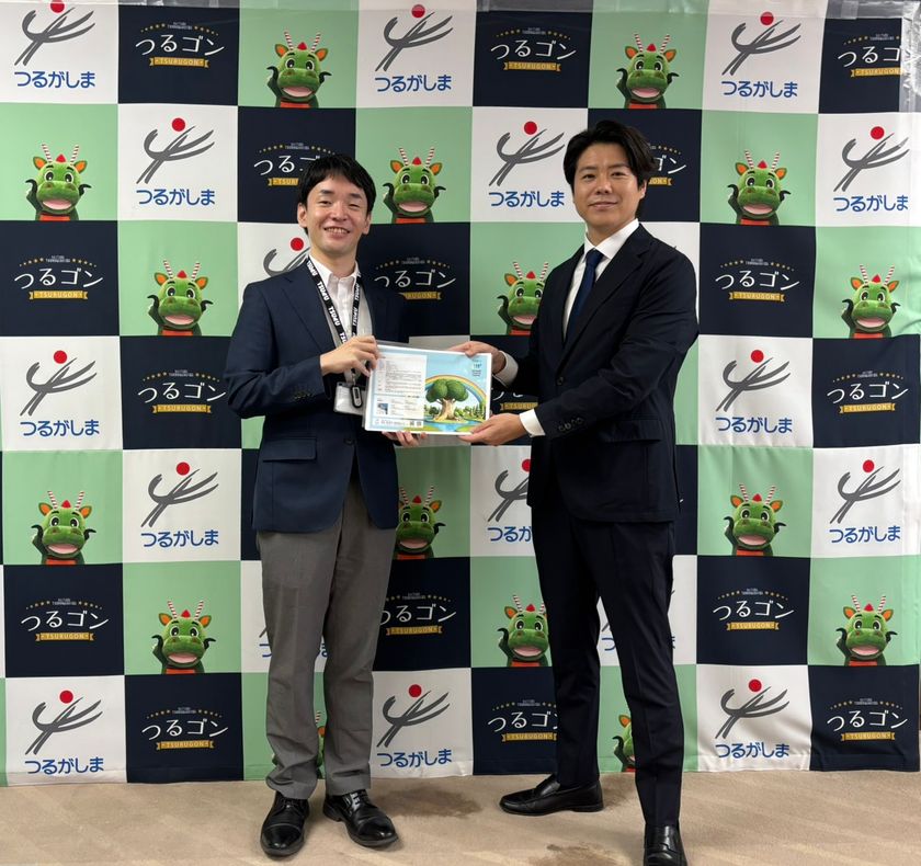 タミヤホーム、鶴ヶ島市役所を表敬訪問
「PARK TAMIYA」の構想を小川 尋海市長に説明