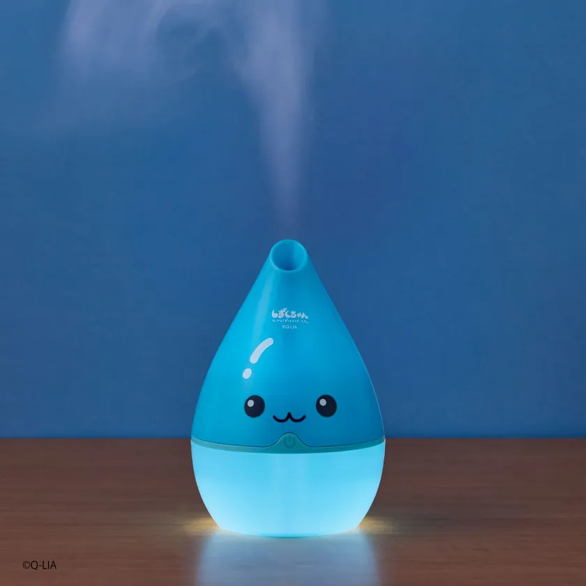 加湿と同時にやさしい灯りのLEDライトが点灯