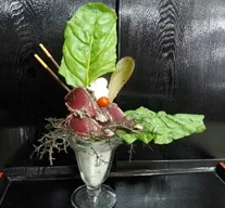 かつおのたたきパフェ