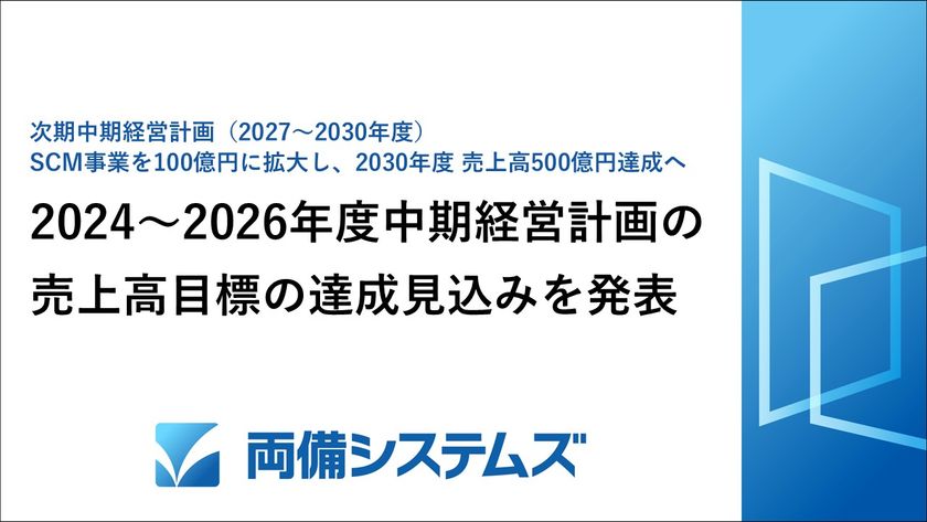 両備システムズ、2024～2026年度中期経営計画
目標達成見込みを発表