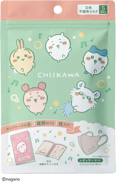 ちいかわ立体不織布マスク（ミュージック）