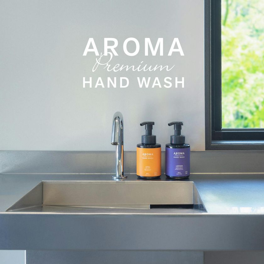 清潔のその先へ、おしぼりから生まれた「VB-COSME-」採用
『AROMA Premium』から泡ハンドウォッシュを新発売！