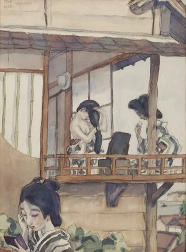 堂本印象《和倉温泉の女》大正3年(1914) 京都府立堂本印象美術館蔵