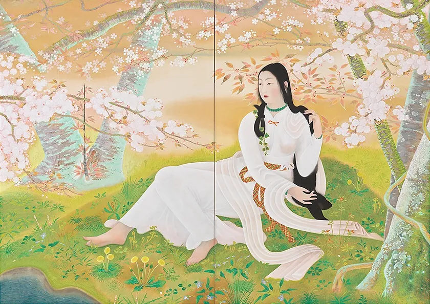 堂本印象《木華開耶媛》昭和4年(1929) 京都府立堂本印象美術館蔵