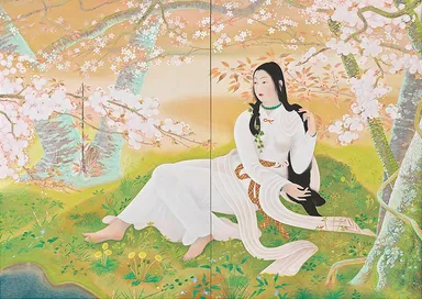 堂本印象《木華開耶媛》昭和4年(1929)　京都府立堂本印象美術館蔵