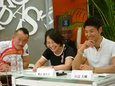 笑いありのストレッチ談義