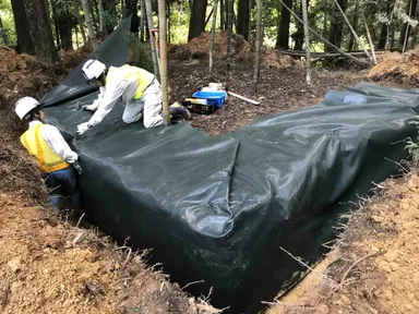 垂直埋め込みで地下茎対策も可能