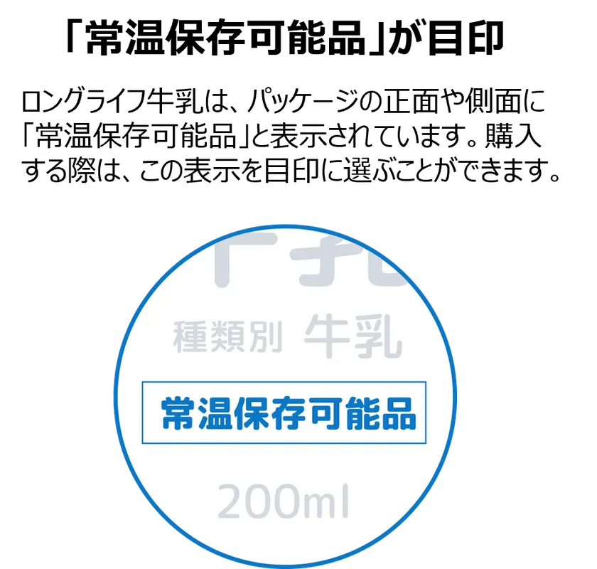 常温保存可能マーク