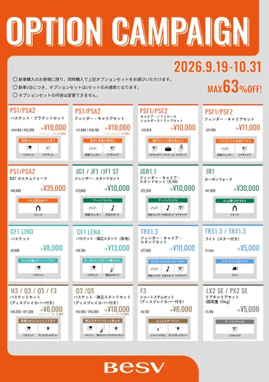 オプションセット一覧