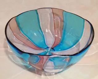 ヴェネツィアングラス フラワーボウル