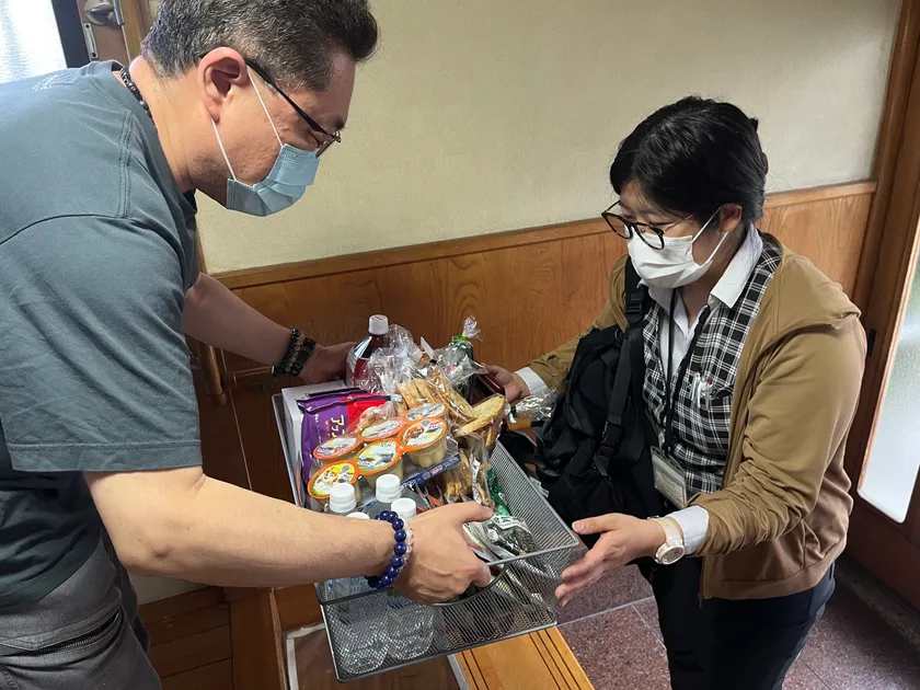 地域包括支援センターへの食糧配布