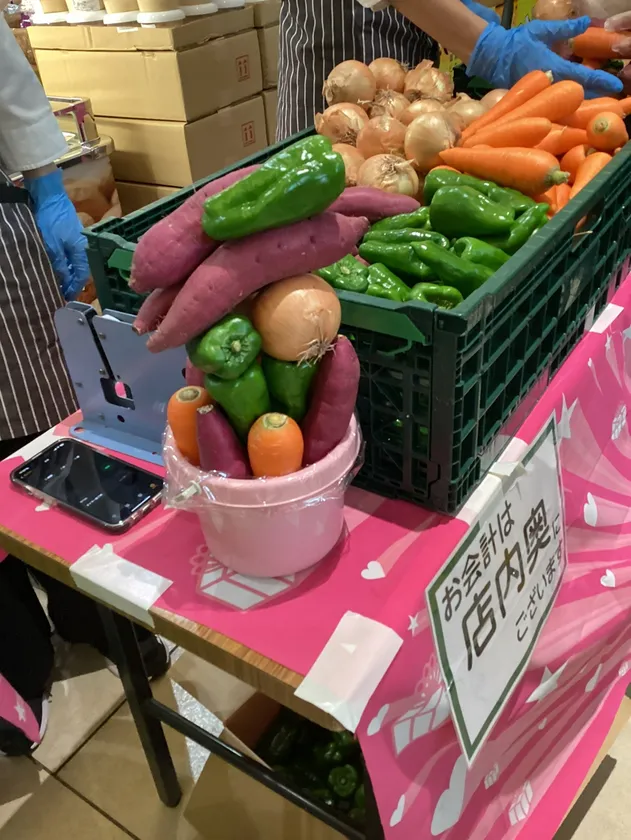 季節のお野菜バケツ盛り放題1