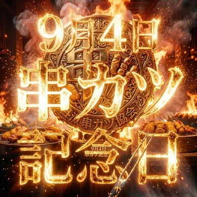 串カツ記念日アートデザイン