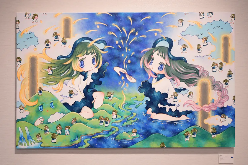 展示作品《うつろいの渚-夜-》