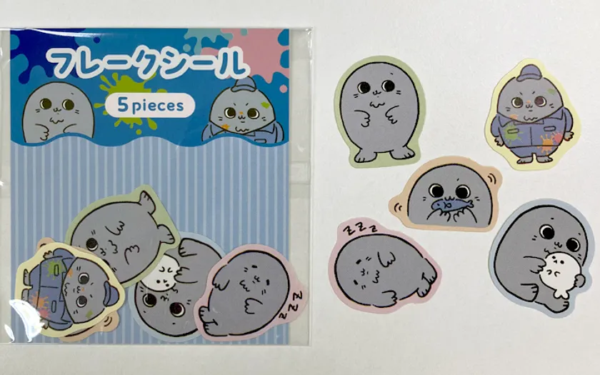 コレクション心をくすぐる、様々なポーズのキャラクターフレークシール
