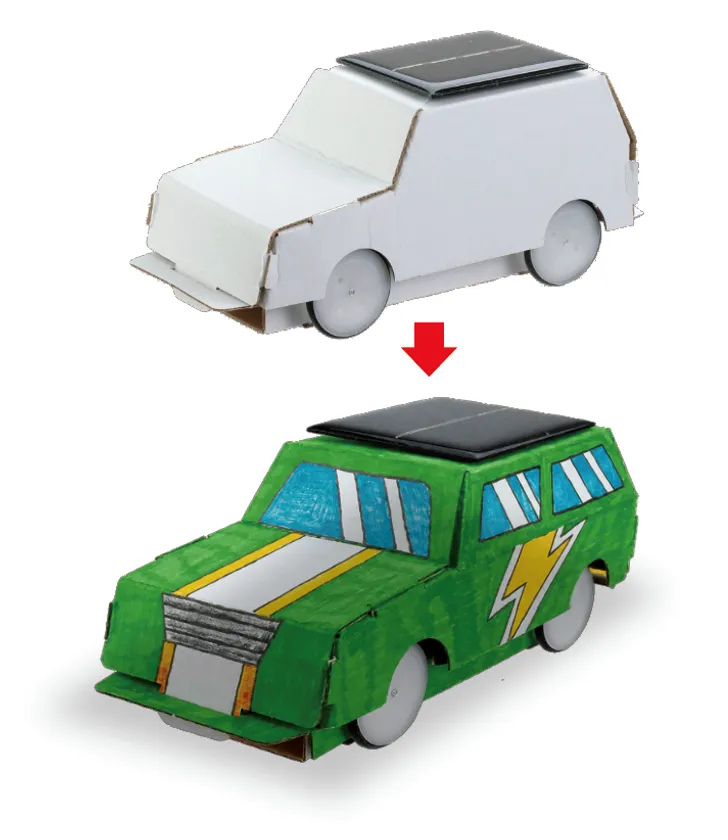 【太陽光発電自動車　イメージ画像】