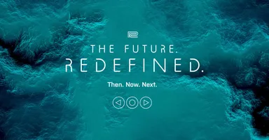 『The Future. Redefined. Then. Now. Next.』 イメージグラフィック