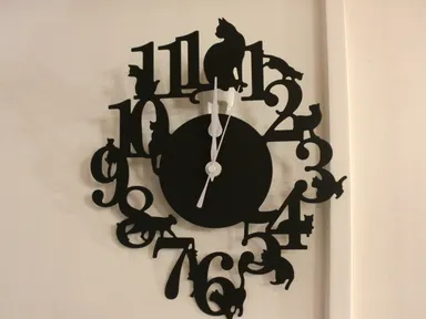 掛け時計 ネコ