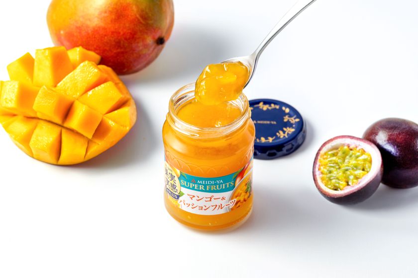 スーパーフルーツをおいしく食べるシリーズ第2弾!
「果実実感+PLUS SUPER FRUITS
マンゴー&パッションフルーツジャム」
明治屋ストアー限定先行発売
