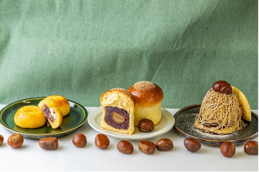 和洋折衷スイーツのあんことバターの専門店「熱海ばたーあん」に
秋がやってくる！栗をまるごと1粒包んだ秋限定の
「熱海ばたーあんパン」が9/5(土)に発売