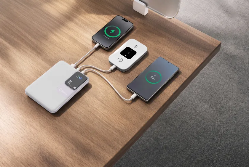 3台同時充電可能(2ポート以上使用時、合計最大15W出力)