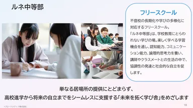 フリースクール「ルネ中等部」