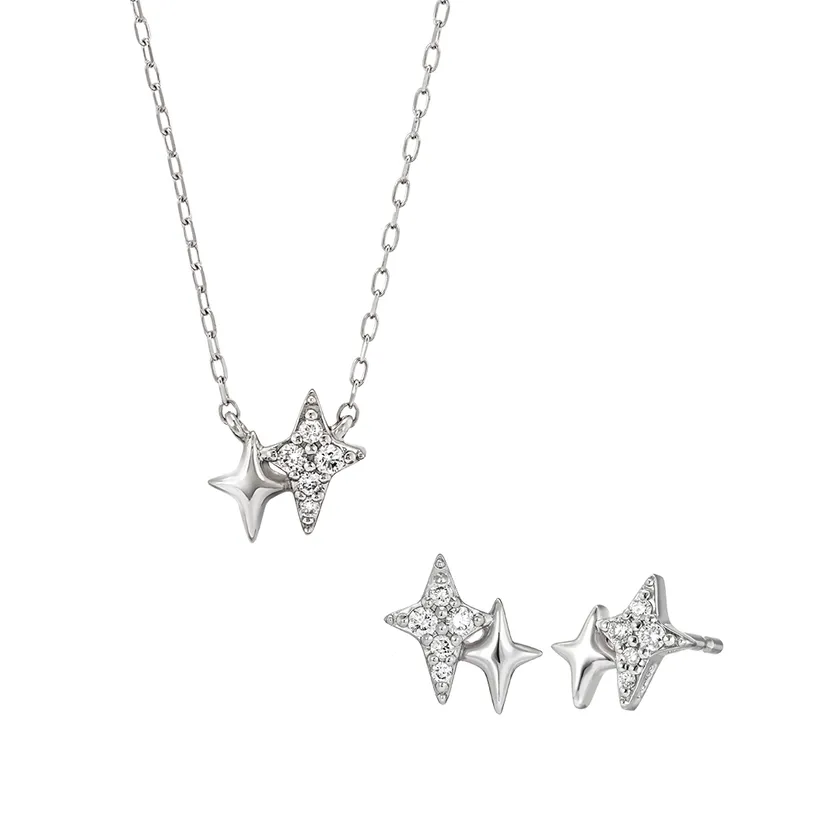 Pt950 ダイヤモンド ネックレス、ピアス