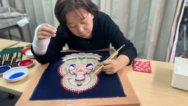 利き腕骨折時の製作風景