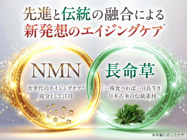 未来の自分を支える健康習慣へ NMNと長命草を配合したサプリメントを
