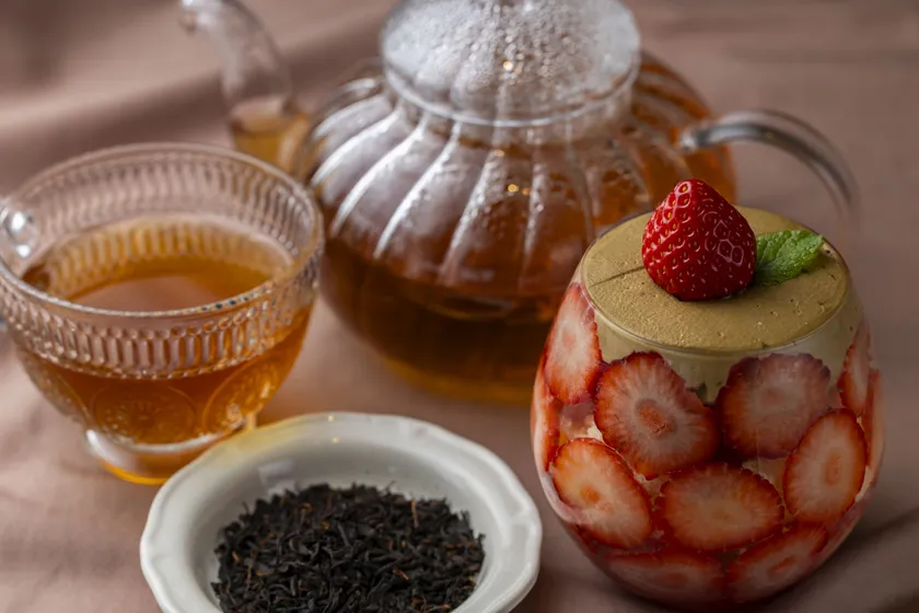 いちごと紅茶のグラスパフェ ※BonBon cafe限定