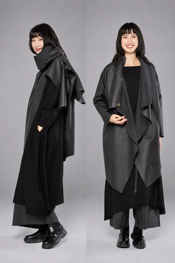 COAT STOLE / Ultrasuede(R) NU 縦に着ると東京、巻くと未来
