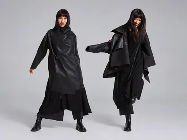 COAT STOLE / Ultrasuede(R) NU ― 一つのアイテムから生まれる異なるシルエット